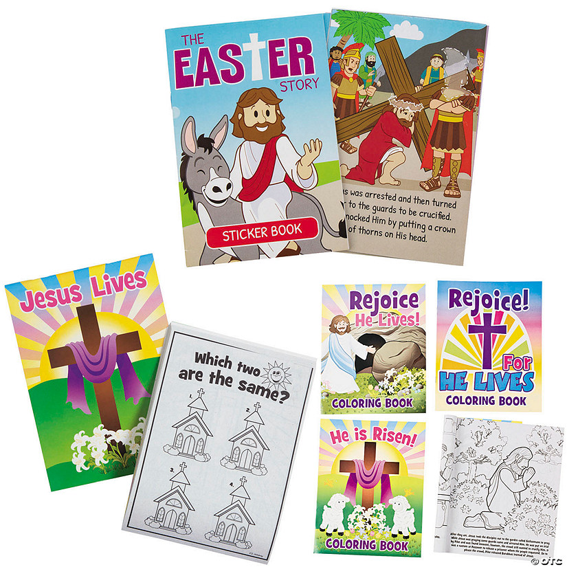 Religious Easter Activity Book Assortment Kit - 36 Pc. Image