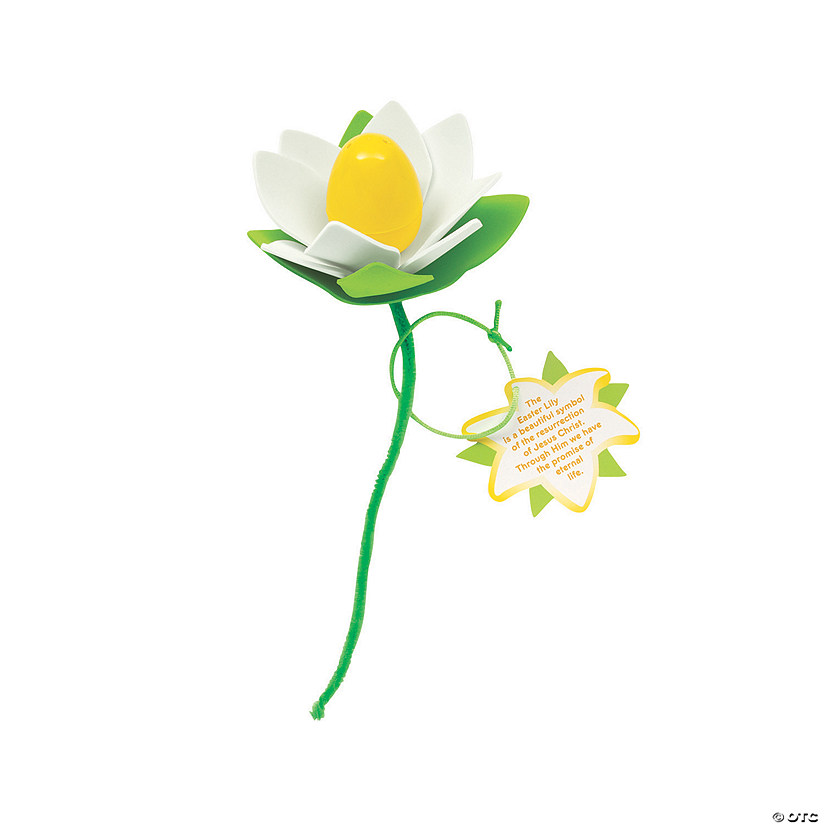 Religious Easter Lily with Card Craft Kit - Makes 12 Image