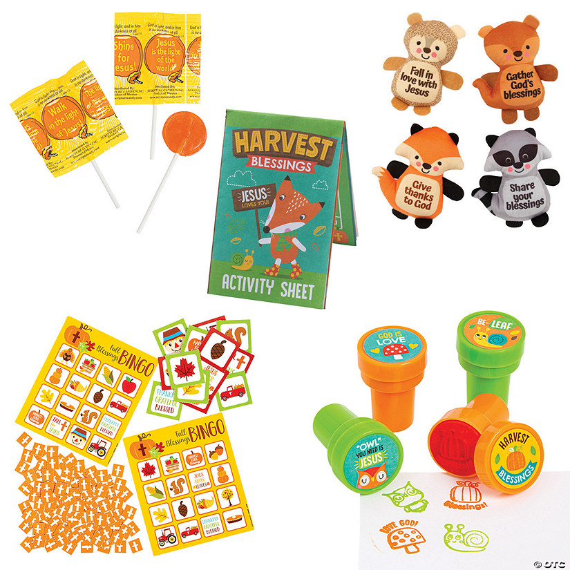 Religious Fall Bingo Game & Prize Kit for 32 Image