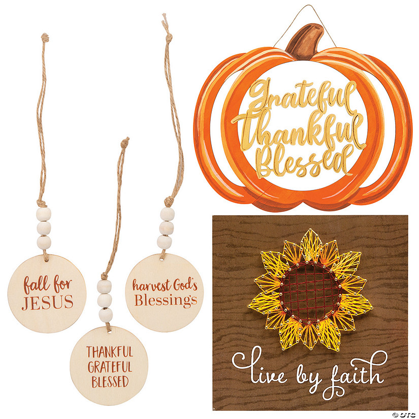 Religious Fall Blessings Craft Kit Assortment - Makes 14 Image