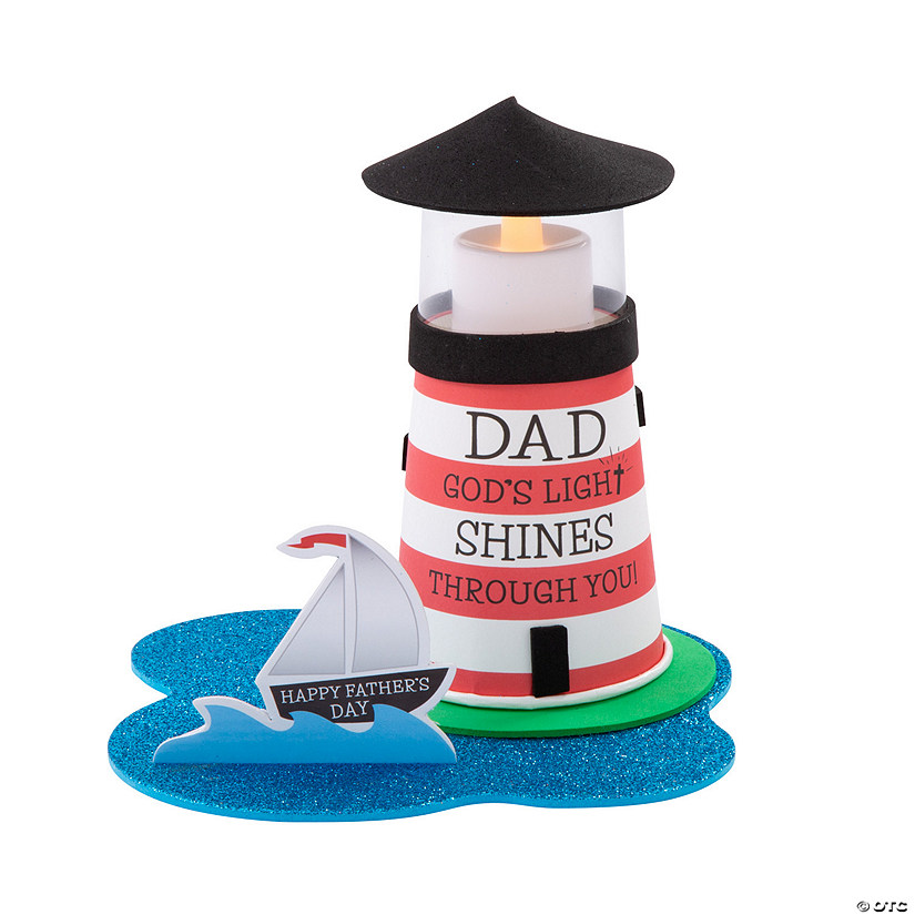 Religious Father’s Day Lighthouse Craft Kit Makes 12 Oriental Trading