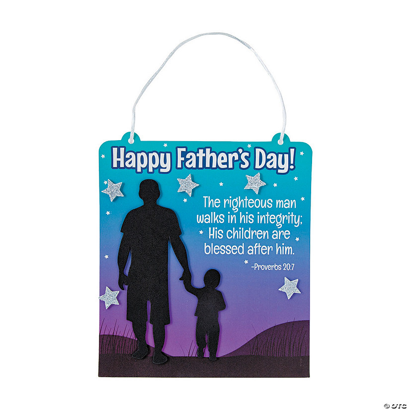 Religious Father&#8217;s Day Sign Craft Kit- Makes 12 Image