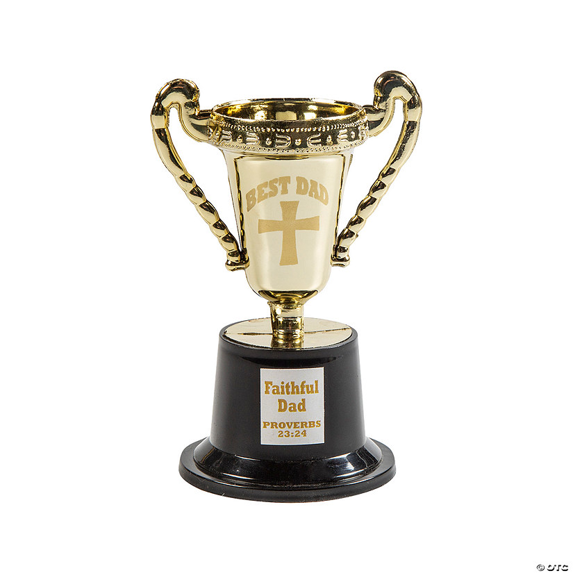 Religious Father's Day Mini Trophies - 12 Pc. Image