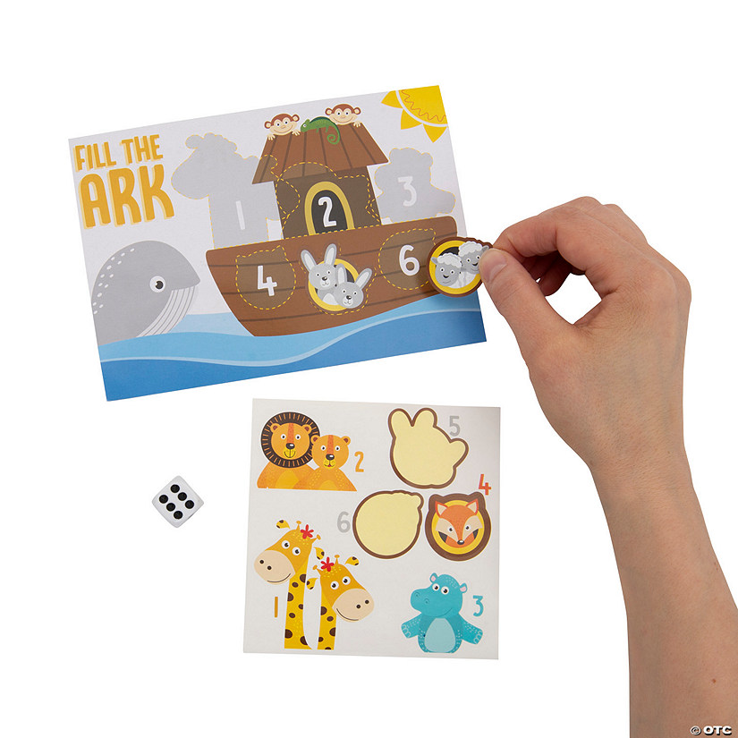 Religious Fill the Ark Dice Game for 12 Image