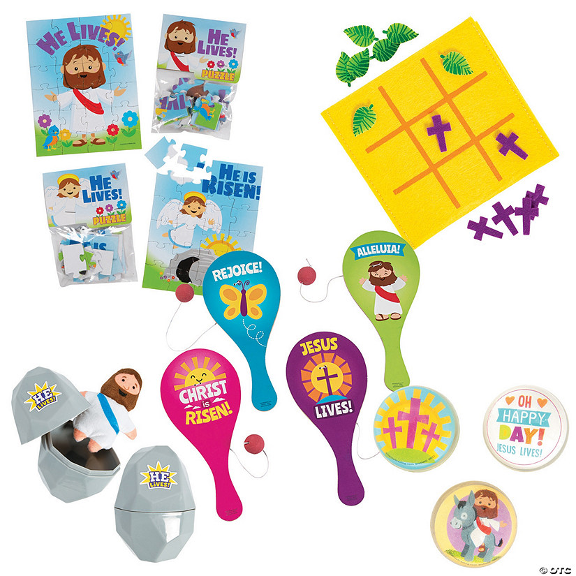 Religious Games Easter Basket Fillers for 12