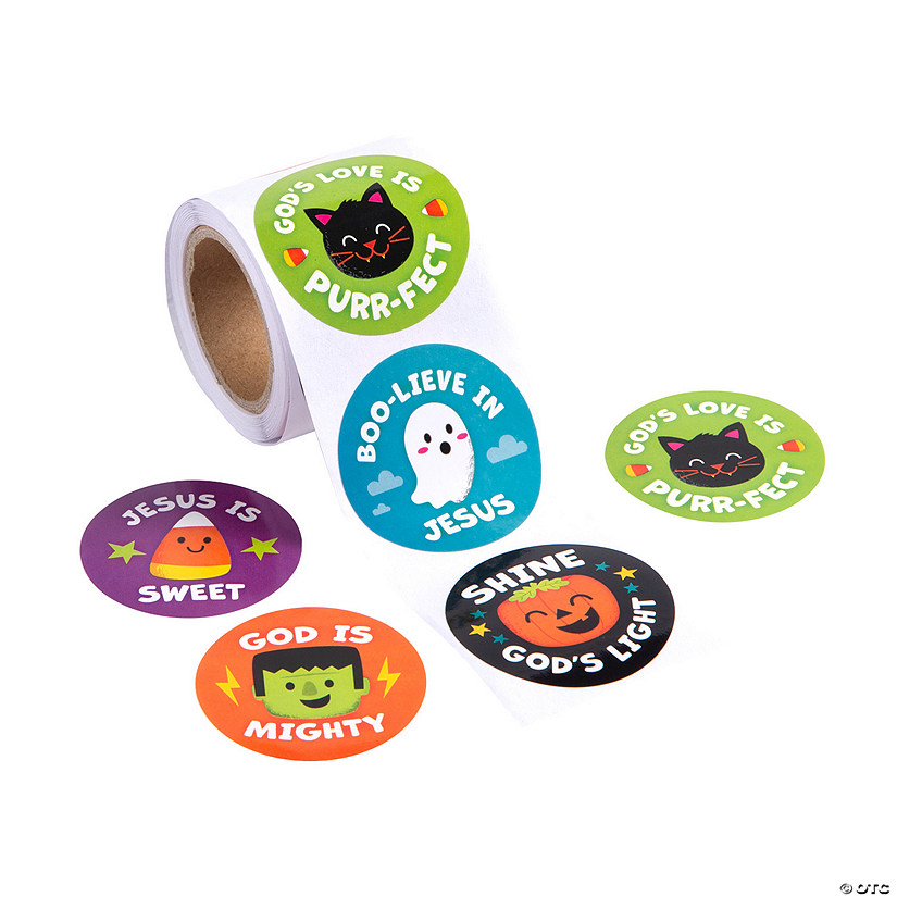 Religious Halloween Sticker Roll 100 Pc. Oriental Trading