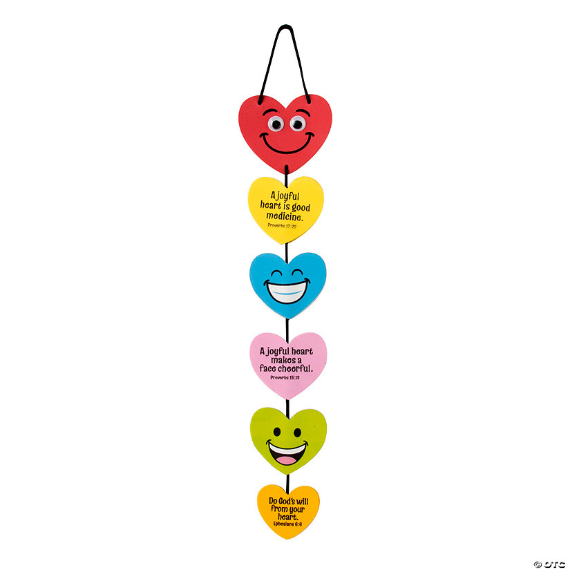 Religious Joyful Heart Mobile Craft Kit - Makes 12 Image