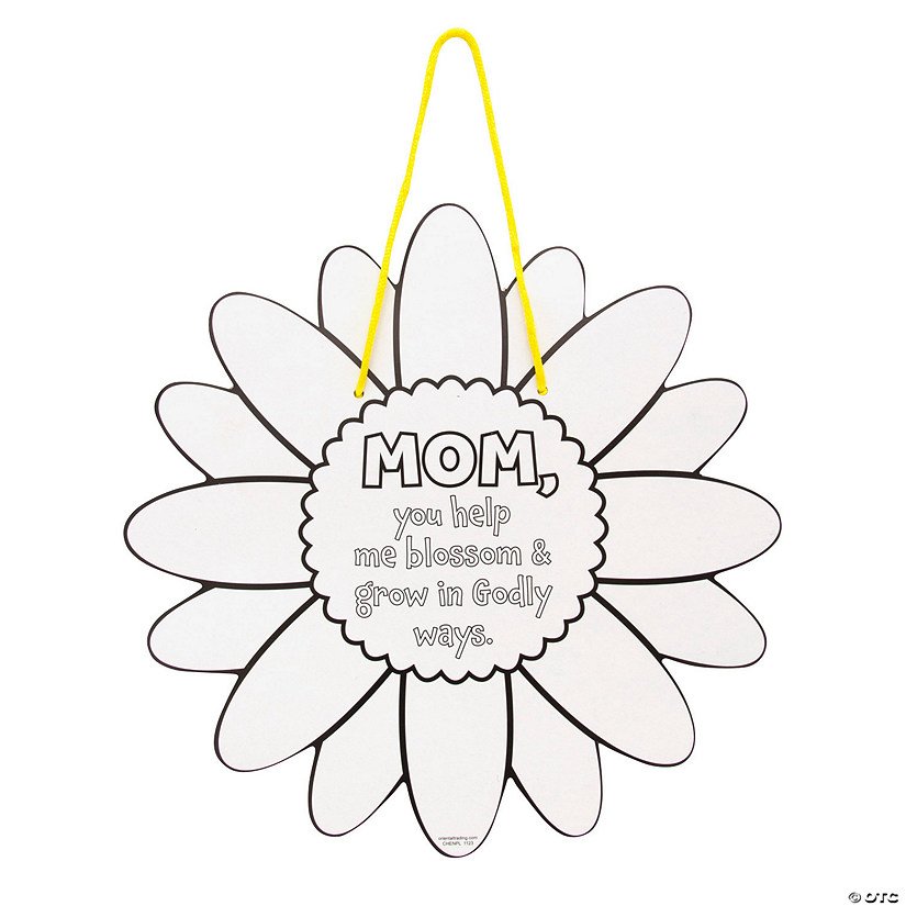Religious Mom Flower Craft Kit - 12 Pc. Image