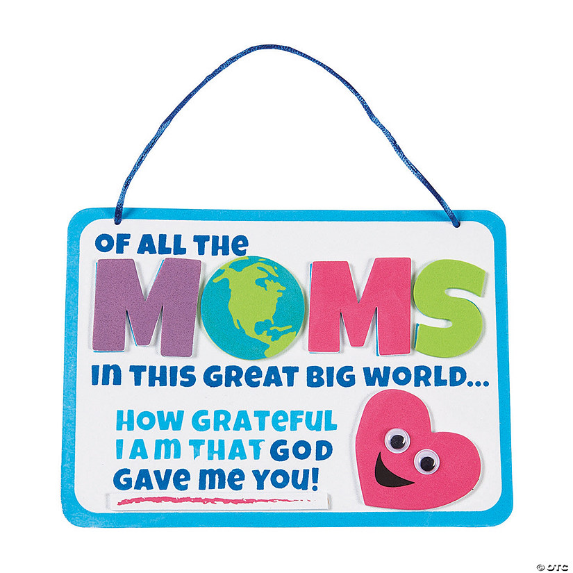 Religious Mother&#8217;s Day Sign Craft Kit- Makes 12 Image