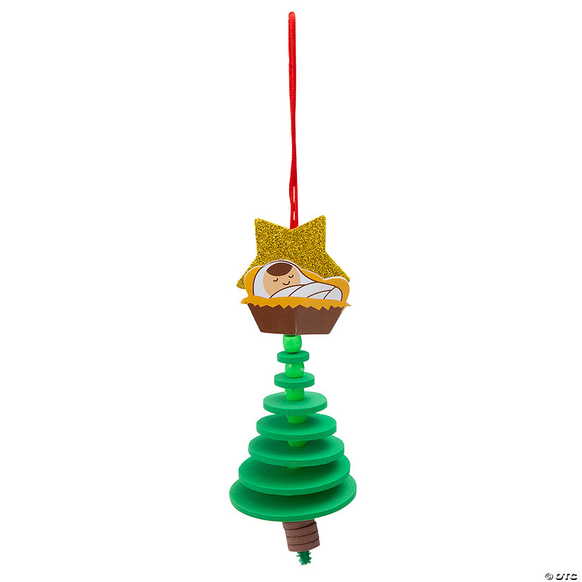 Religious Nativity Beaded Tree Christmas Ornament Craft Kit - Makes 12 Image