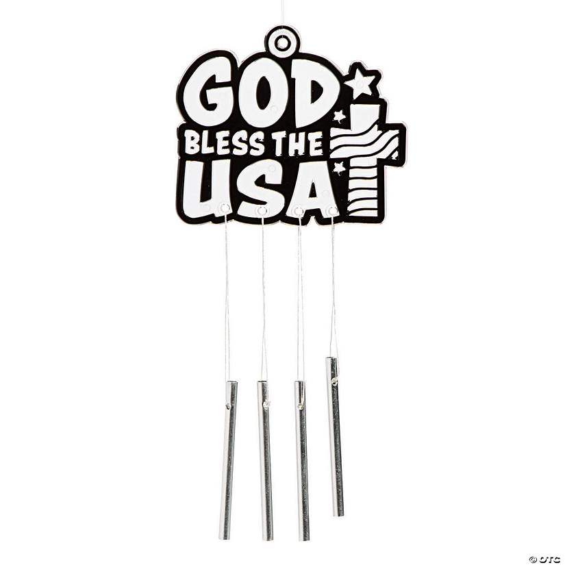 Religious Patriotic Suncatcher Wind Chimes 12 Pc. Oriental Trading