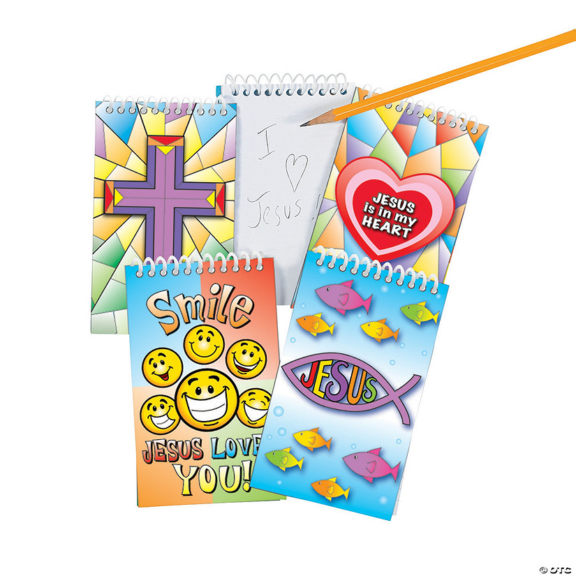 Religious Spiral Notepads - 24 Pc. Image