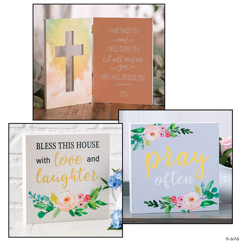 Religious Spring Home Decorating Kit - 3 Pc. Image