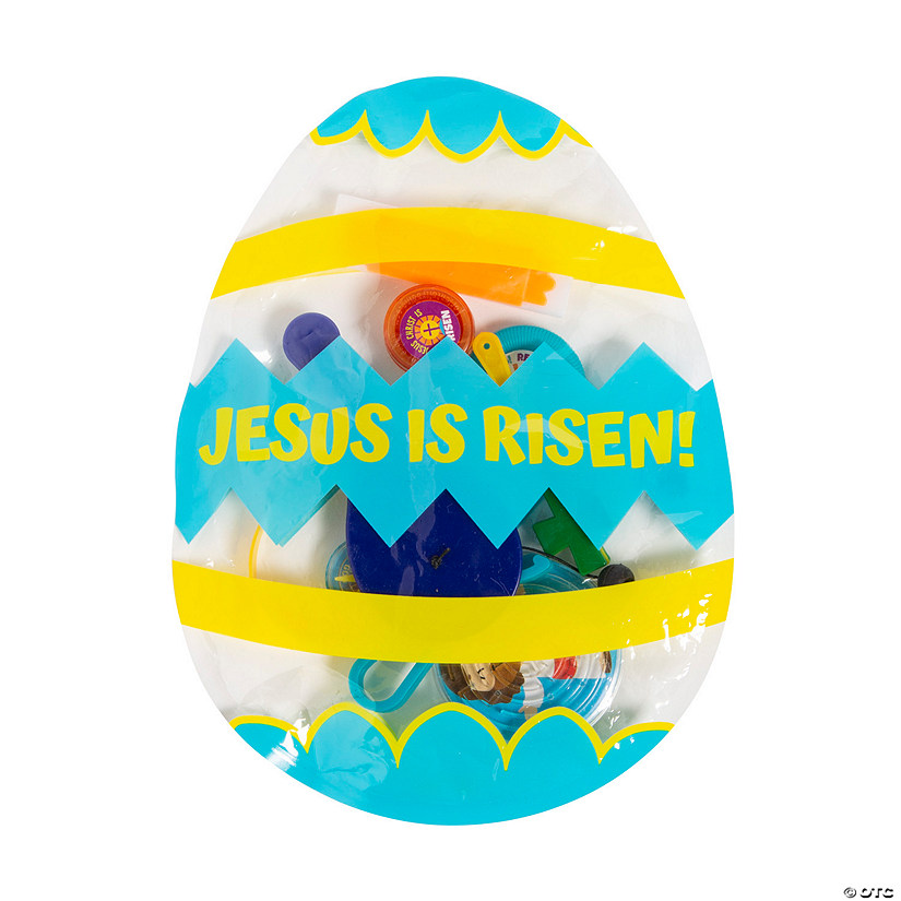 Religious Toy-Filled Easter Egg Bags - 12 Pc. Image