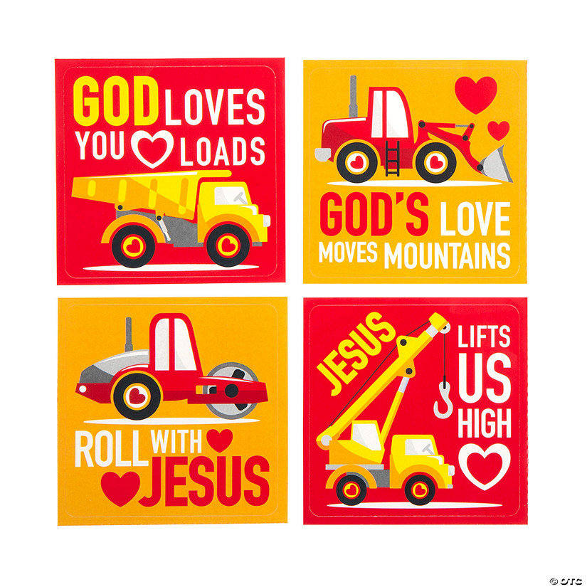 Religious Truck Sticker Valentine Exchanges for 24 Image