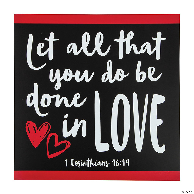 Religious Valentine Décor Sign Less Than Perfect Oriental Trading