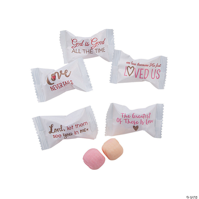 Religious Valentine Sweet Creams Hard Candy - 108 Pc. Image
