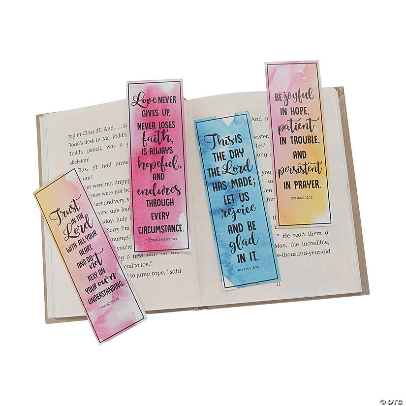 Religious Watercolor Bookmarks - 24 Pc. Image