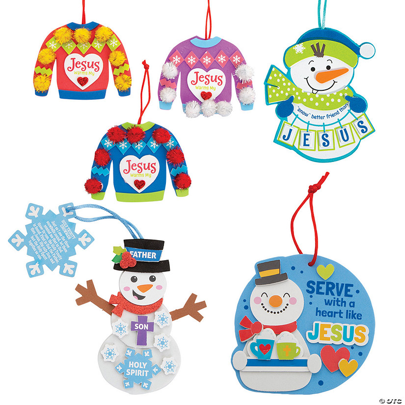 Religious Winter Ornament Craft Kit Assortment - Makes 48 Image