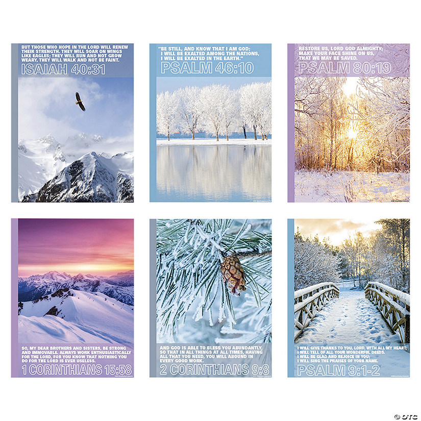 Religious Winter Posters - 6 Pc. Image