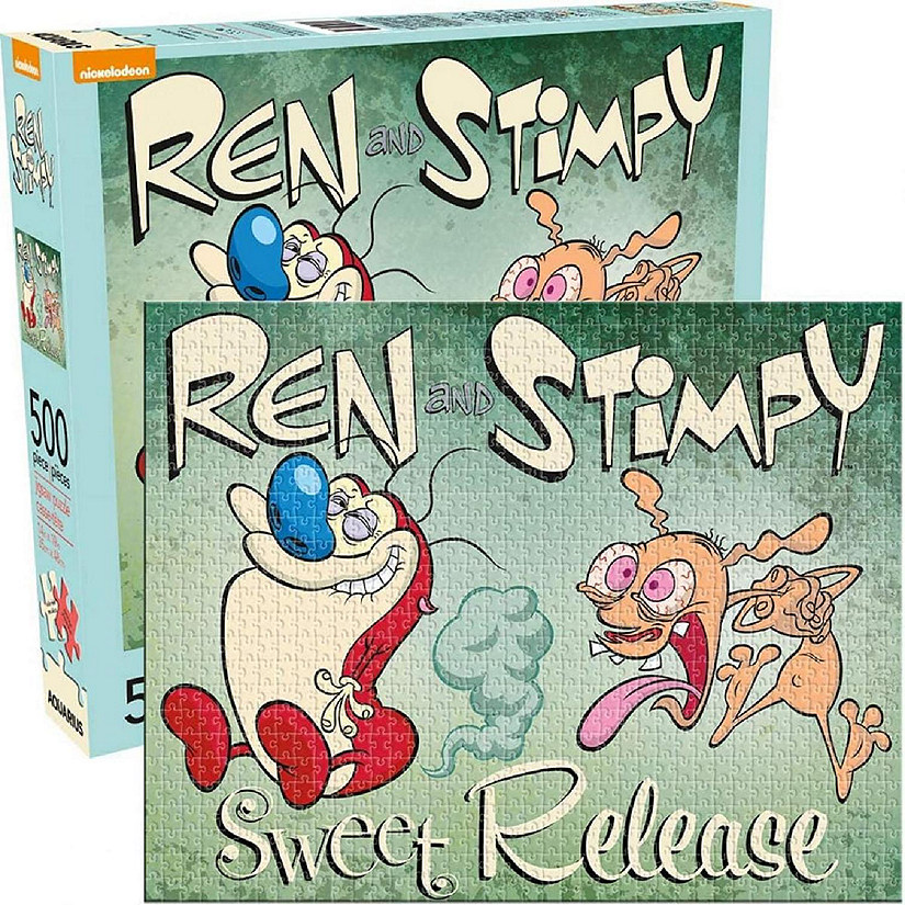 Ren and Stimpy 500 Piece Jigsaw Puzzle Image