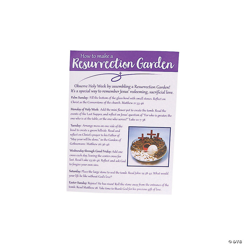 Resurrection Garden Instructions Card Image
