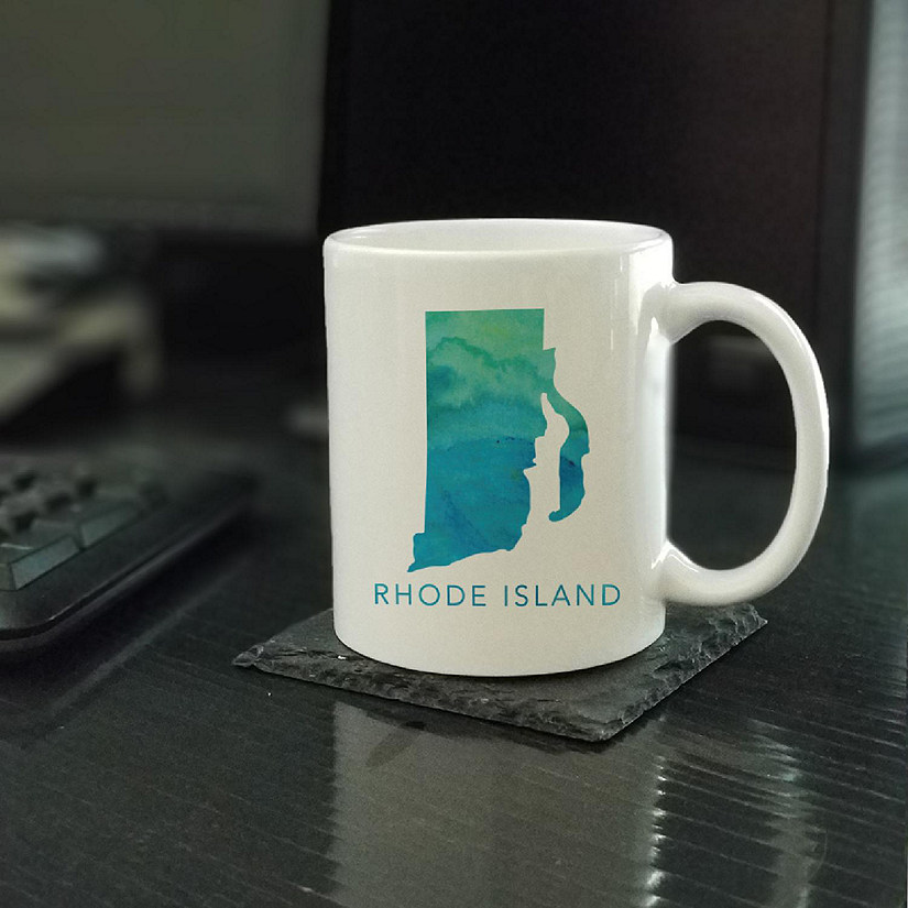 Rhode Island Aqua Blue Water Mug Image