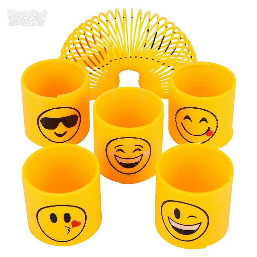 Rhode Island Novelty 1.4" EMOTICON COIL SPRING Oriental Trading