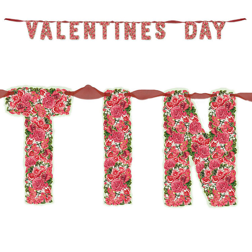 Ribboned Valentine's Day Streamer Image