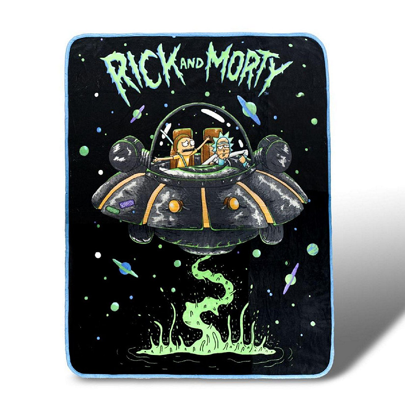 Rick and Morty Fresh Start Fleece Throw Blanket 45 x 60 Inches Image