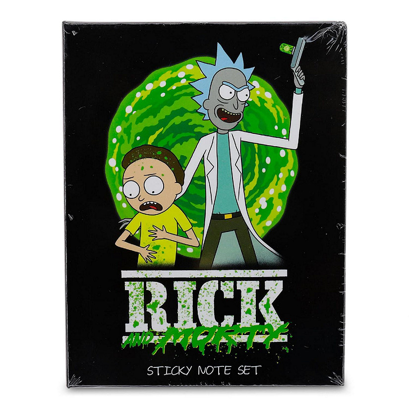 Rick and Morty Portal Splatter Sticky Note and Tab Box Set Image