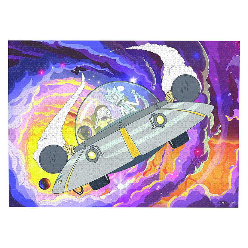 Rick and Morty Space Cruiser 1000 Piece Jigsaw Puzzle Image