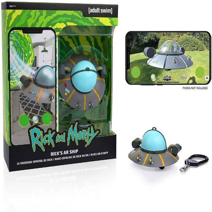 Rick & Morty Virtual Rick's AR Ship Remote Control Spaceship Interactive Toy WOW! Stuff Image