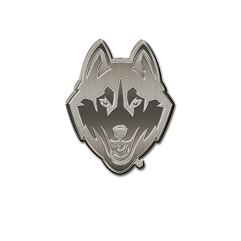 Rico Industries NCAA Connecticut Huskies Antique Nickel Auto Emblem for Car/Truck/SUV Image