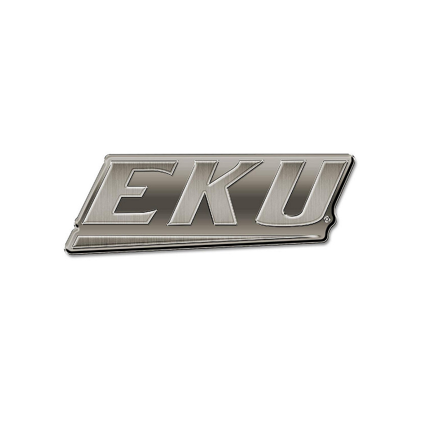 Rico Industries NCAA  Eastern Kentucky Colonels EKU Antique Nickel Auto Emblem for Car/Truck/SUV Image