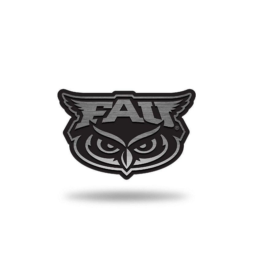 Rico Industries NCAA  Florida Atlantic Owls FAU Standard Antique Nickel Auto Emblem for Car/Truck/SUV Image