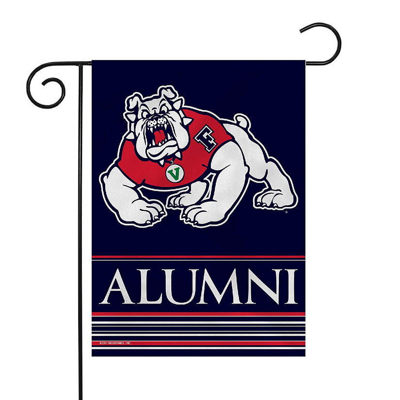 Rico Industries NCAA  Fresno State Bulldogs Alumni 13" x 18" Double Sided Garden Flag Image