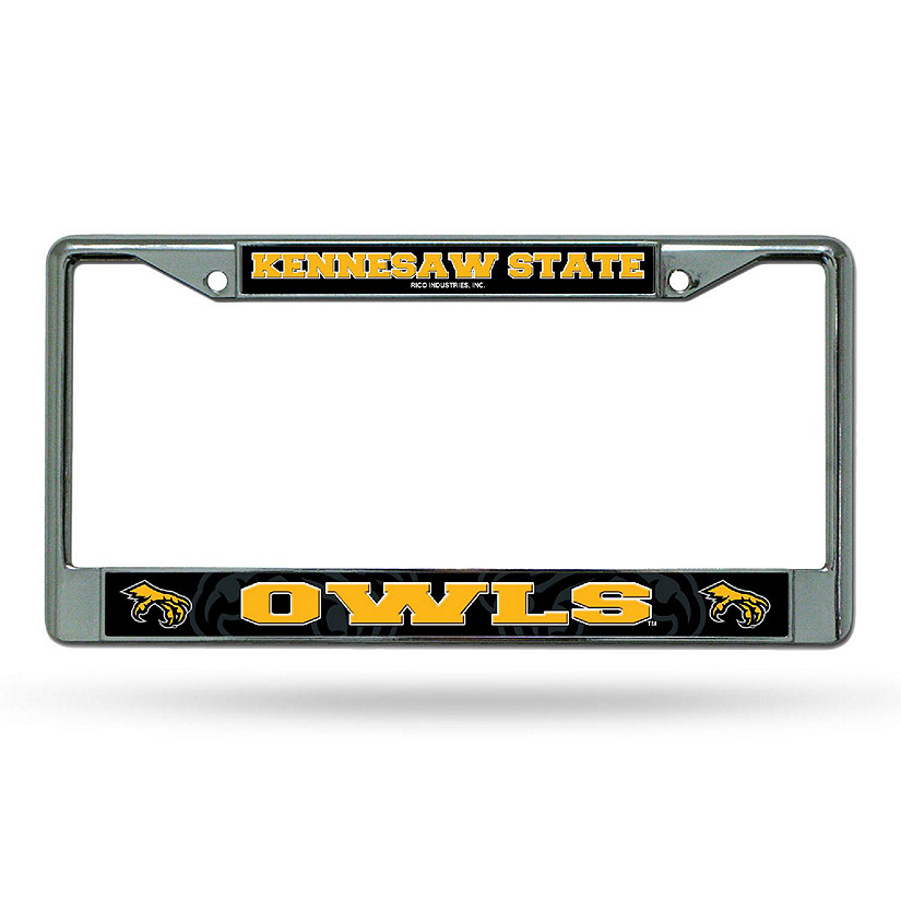 Dallas Cowboys Chrome and Navy License Plate Frame