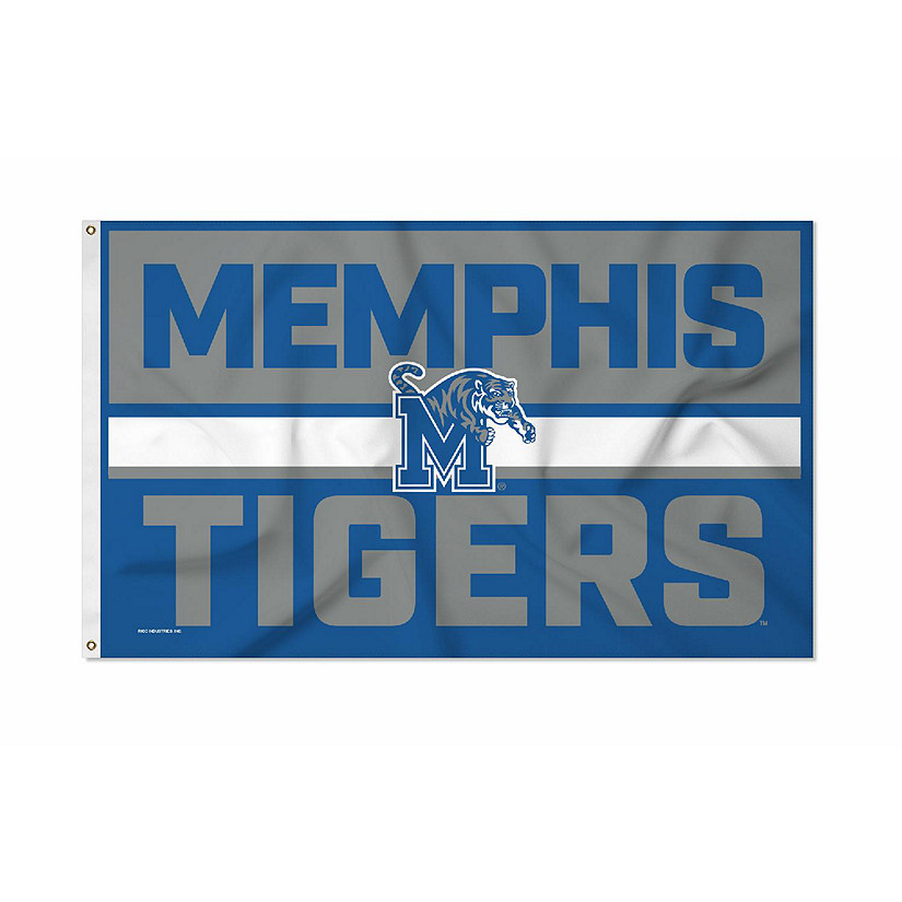 Rico Industries NCAA  Memphis Tigers Bold 3' x 5' Banner Flag Single Sided - Indoor or Outdoor - Home D&#233;cor Image