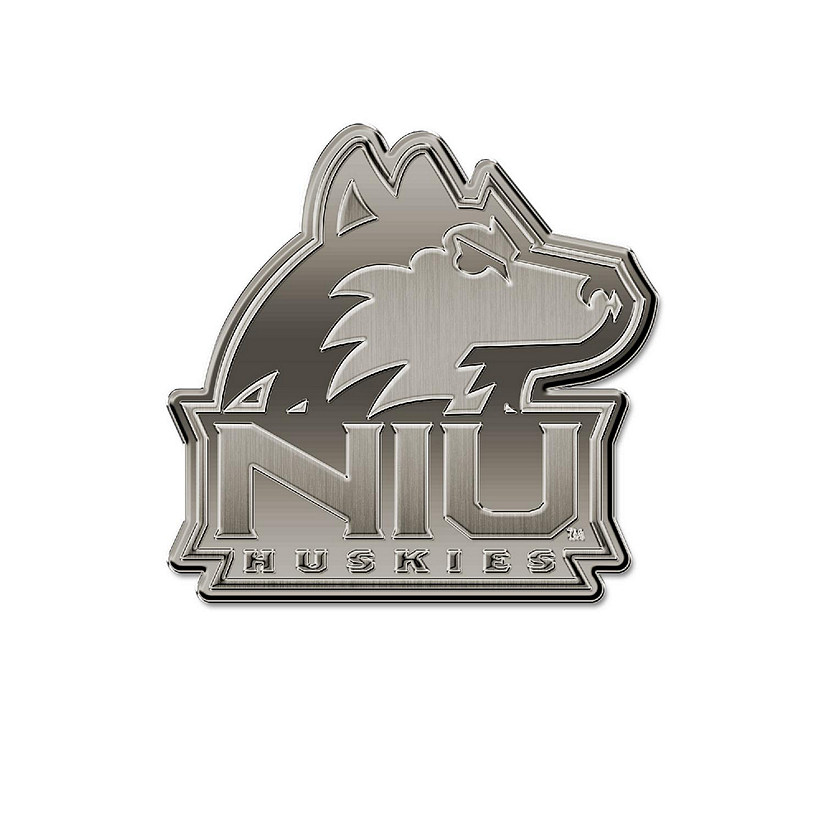 Rico Industries NCAA  Northern Illinois Huskies NIU Standard Antique Nickel Auto Emblem for Car/Truck/SUV Image