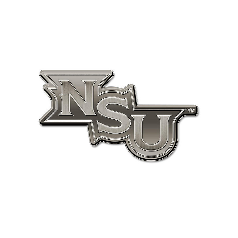 Rico Industries NCAA Northwestern State Demons Antique Nickel Auto Emblem for Car/Truck/SUV Image