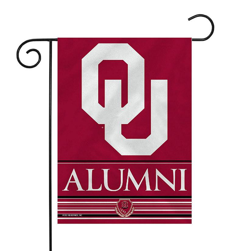 Rico Industries NCAA  Oklahoma Sooners Alumni 13" x 18" Double Sided Garden Flag Image