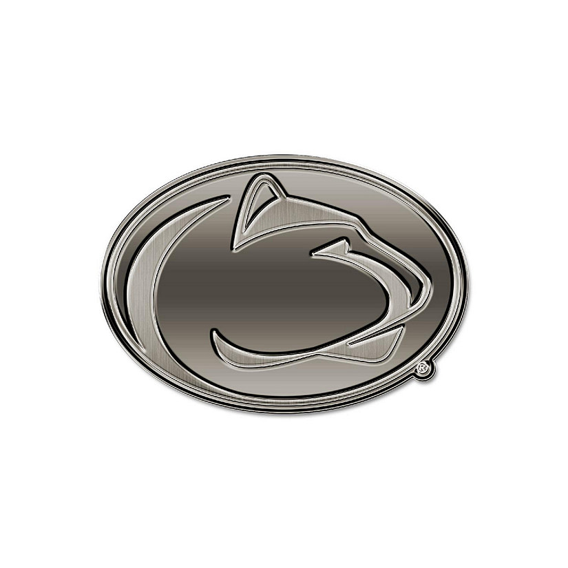 Rico Industries NCAA  Penn State Nittany Lions - PSU Standard Oval Antique Nickel Auto Emblem for Car/Truck/SUV Image