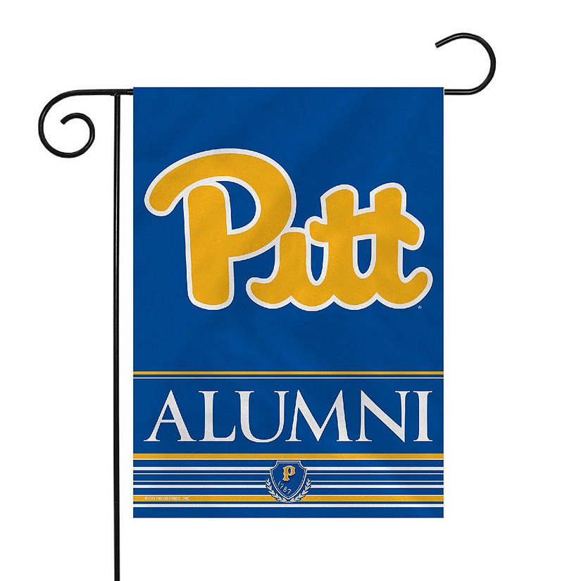 Rico Industries NCAA  Pitt Panthers Alumni 13" x 18" Double Sided Garden Flag Image