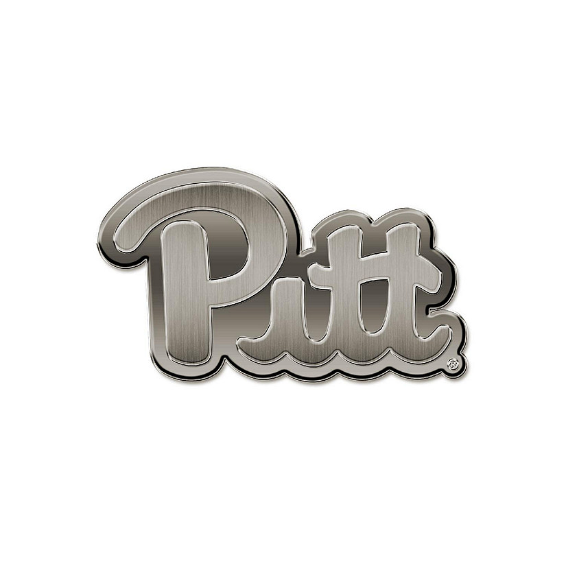 Rico Industries NCAA  Pitt Panthers Standard Antique Nickel Auto Emblem for Car/Truck/SUV Image