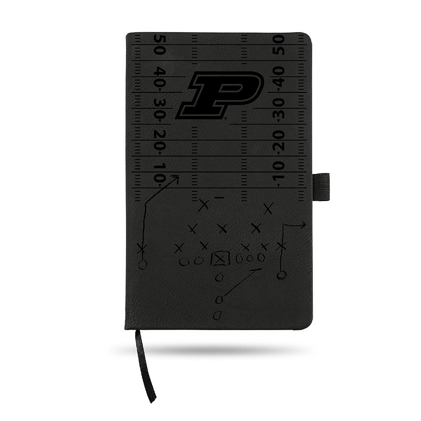 Rico Industries NCAA  Purdue Boilermakers Black Journal/Notepad 8.25" x 5.25"- Office Accessory Image
