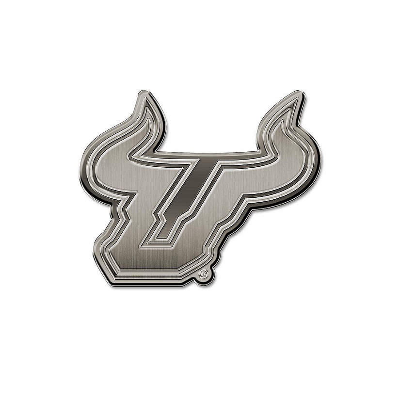 Rico Industries NCAA  South Florida Bulls - USF Standard Antique Nickel Auto Emblem for Car/Truck/SUV Image