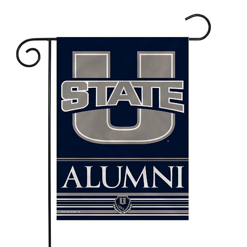 Rico Industries NCAA  Utah State Aggies Alumni 13" x 18" Double Sided Garden Flag Image