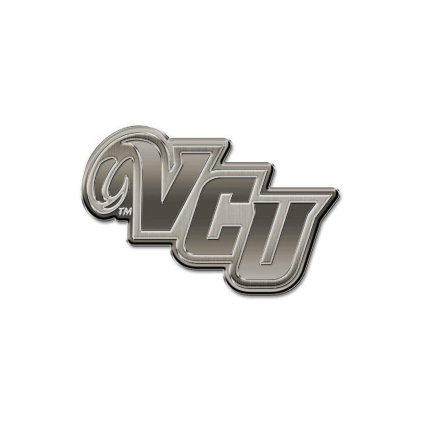 Rico Industries NCAA  Virginia Commonwealth Rams VCU Antique Nickel Auto Emblem for Car/Truck/SUV Image