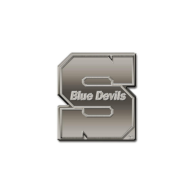 Rico Industries NCAA Wisconsin-Stout Blue Devils Antique Nickel Auto Emblem for Car/Truck/SUV Image